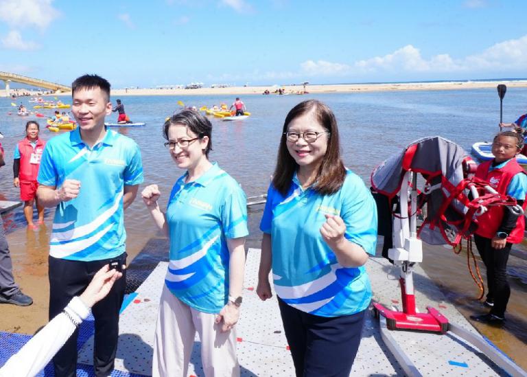 蕭副總統攜各國身障夥伴親揭首屆無障礙海洋日 管碧玲:平權共融、探索海洋成為日常 5 20250927204519 d7313737