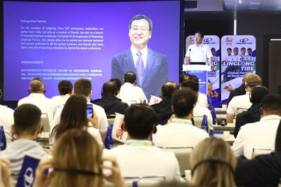 Mr. Wang Feng in his celebratory speech Mr. Wang Feng in his celebratory speech