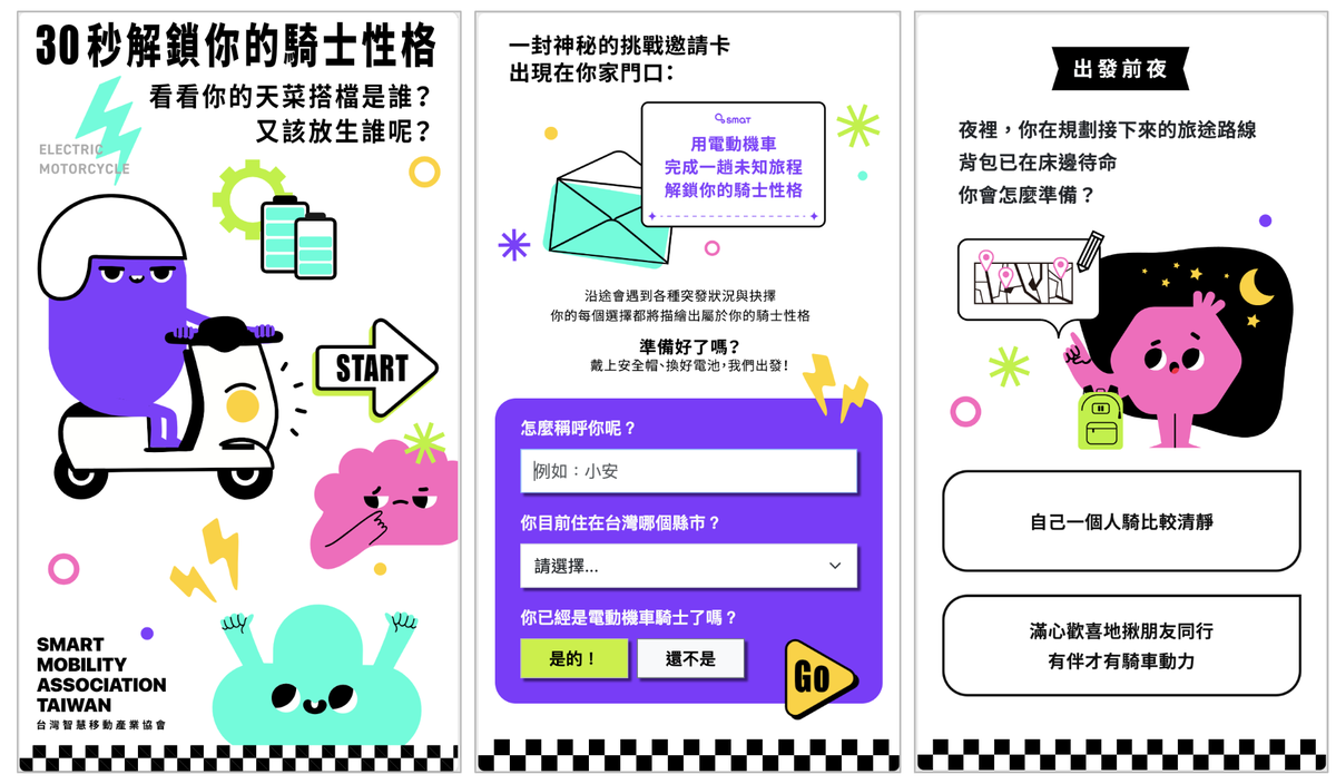 MBTI 還能這樣玩!SMAT 推出沉浸式互動測驗 16 種獨家原創騎士性格角色曝光 全面破解電動機車迷思 3 6a703e92 f390 4aa0 8228 e1f7997d13af 176066321200290162805226870