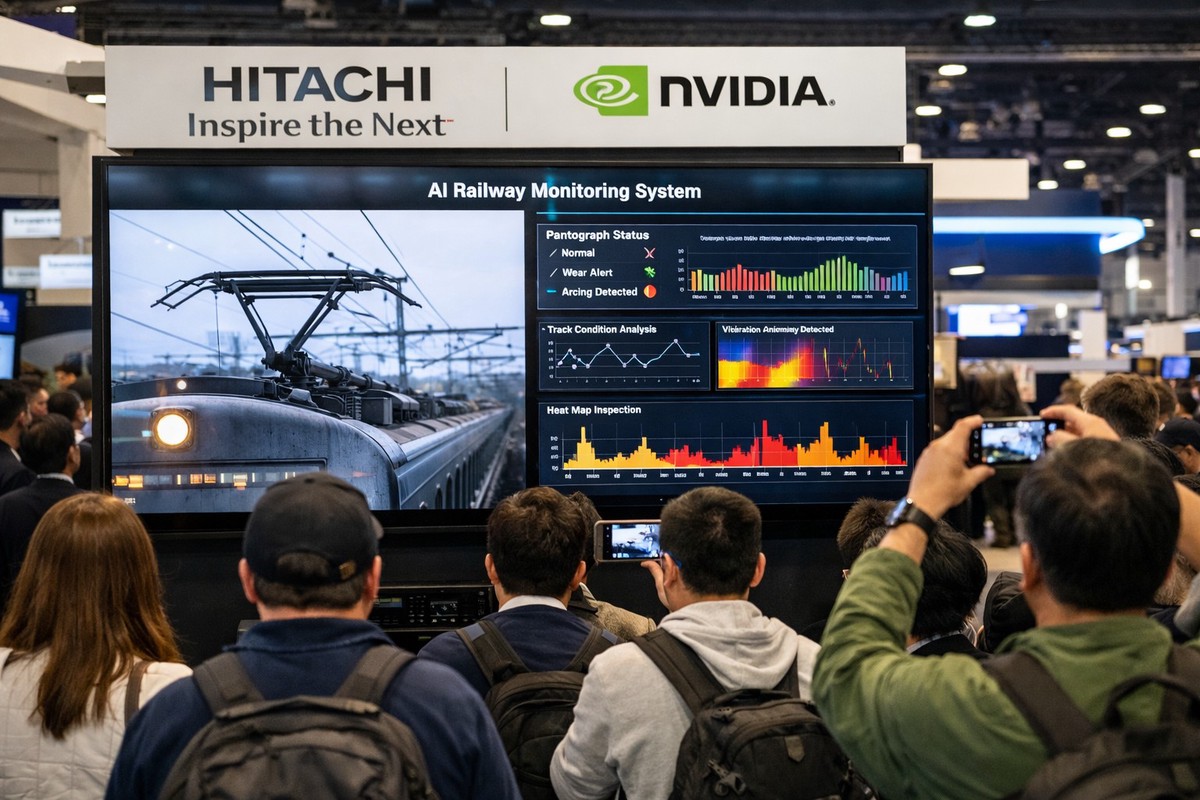 日立攜手輝達布局AI基建市場 CES展示智慧監控鐵道設備 3 81a2f5ad 403e 4a7a a70a 6ea4efb1009b