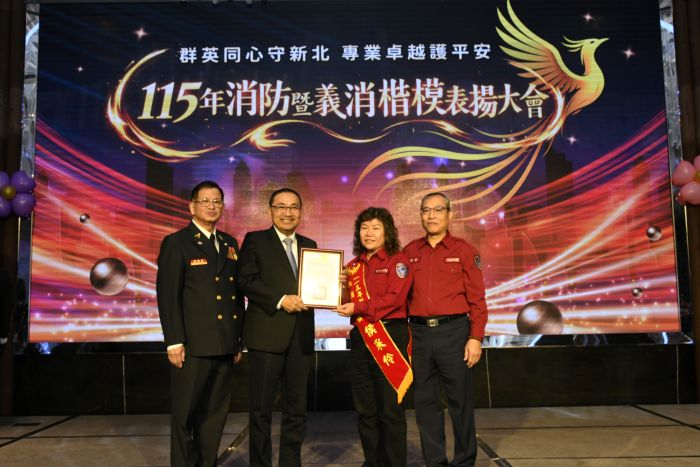 《圖說》中和義消防宣分隊小隊長侯采伶。〈消防局提供〉