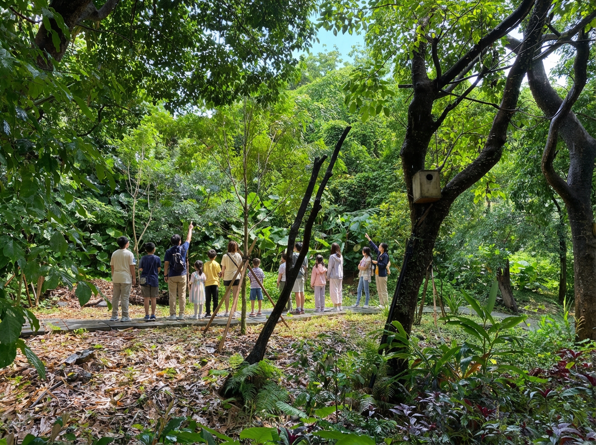 圖五營隊也有安排戶外生態廊道的自然導覽行程讓孩子在綠蔭間進行實地探索圖 將捷金鬱金香酒店提供 - 報新聞 Mega News %E5%9C%96%E4%BA%94%E7%87%9F%E9%9A%8A%E4%B9%9F%E6%9C%89%E5%AE%89%E6%8E%92%E6%88%B6%E5%A4%96%E7%94%9F%E6%85%8B%E5%BB%8A%E9%81%93%E7%9A%84%E8%87%AA%E7%84%B6%E5%B0%8E%E8%A6%BD%E8%A1%8C%E7%A8%8B%E8%AE%93%E5%AD%A9%E5%AD%90%E5%9C%A8%E7%B6%A0%E8%94%AD%E9%96%93%E9%80%B2%E8%A1%8C%E5%AF%A6%E5%9C%B0%E6%8E%A2%E7%B4%A2%E5%9C%96 %E5%B0%87%E6%8D%B7%E9%87%91%E9%AC%B1%E9%87%91%E9%A6%99%E9%85%92%E5%BA%97%E6%8F%90%E4%BE%9B