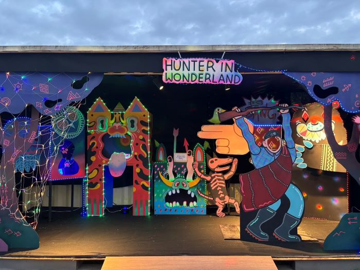 原民藝術注入自然省思 新北燈會女獵人走入城市森林 8 《圖說》《獵人的山林奇遇》現場燈區照。〈原民局提供〉