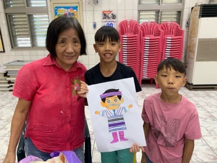 《圖說》非原民長者Panay參與瑞芳區文健站活動。〈原民局提供〉