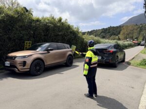 海芋季浪漫登場 北投警走進花海宣導交通安全與識詐反毒 8 1773456857405 300x225 1