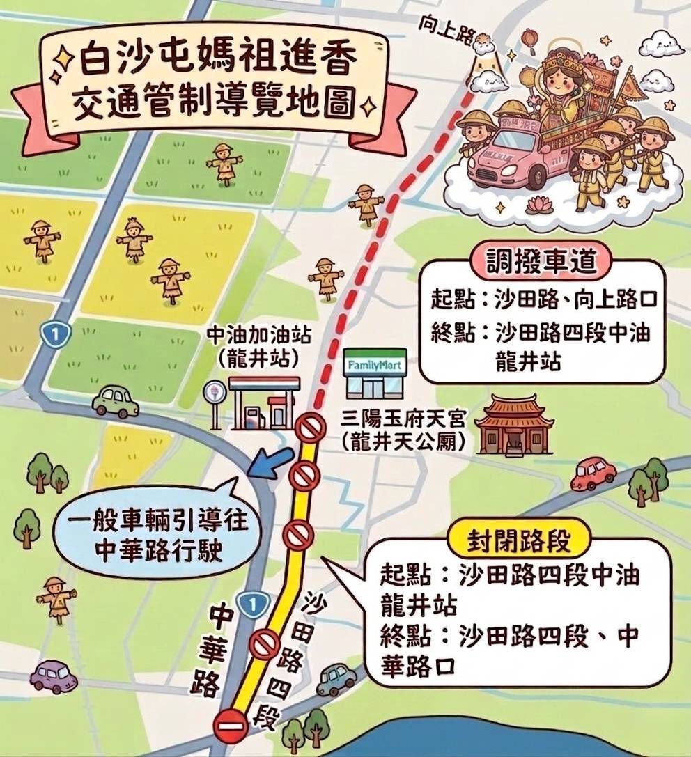 白沙屯媽祖進香周日登場!警彈性交管 守護香燈腳平安隨行 3 a5387a531420
