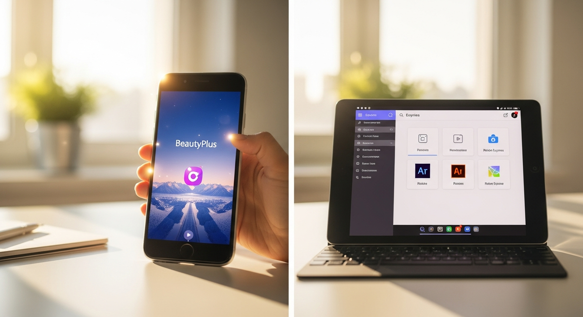 AI修圖利器對決:BeautyPlus與Adobe Express功能剖析與創作者選用指南 4 f805b905 f665 46e9 bef7 ff18f6c0a28c