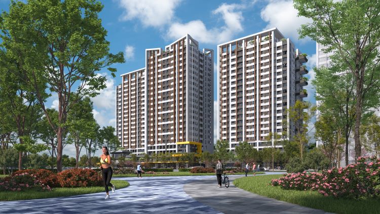 社宅與都更並進 新北八年淬鍊翻轉城市 8 《圖說》塭仔圳社會住宅示意圖,擁有最完善的公益設施示意圖。〈城鄉局提供〉