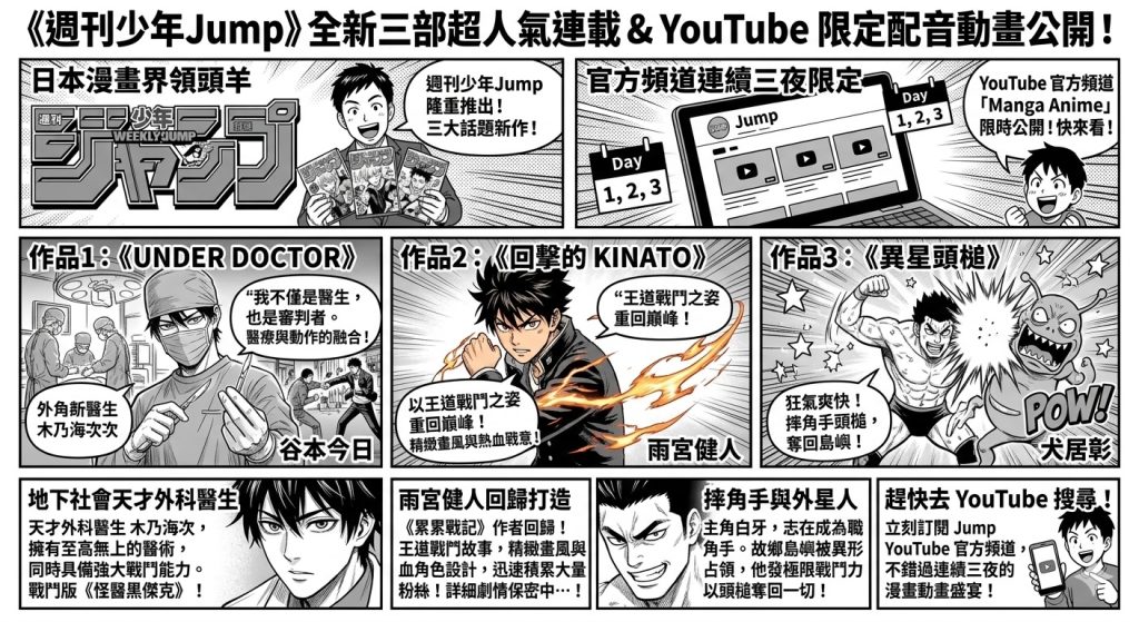 %E9%80%B1%E5%88%8A%E5%B0%91%E5%B9%B4Jump%E4%B8%89%E6%AC%BE%E8%A9%B1%E9%A1%8C%E6%96%B0%E9%80%A3%E8%BC%89UNDER DOCTOR%E5%9B%9E%E6%93%8A%E7%9A%84 KINATO%E7%95%B0%E6%98%9F%E9%A0%AD%E6%A7%8C %E6%BC%AB%E7%95%AB%E5%8B%95 01 1024x559 1
