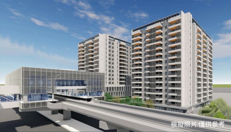 《圖說》三峽站出入口1捷運開發案模擬照。〈捷運局提供〉