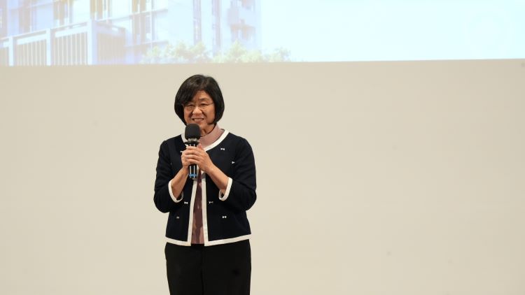 《圖說》新北市衛生局長陳潤秋表示，54歲也只是新的開始，相信未來50年臺北醫院會持續成長，造福更多市民。〈臺北醫院提供〉
