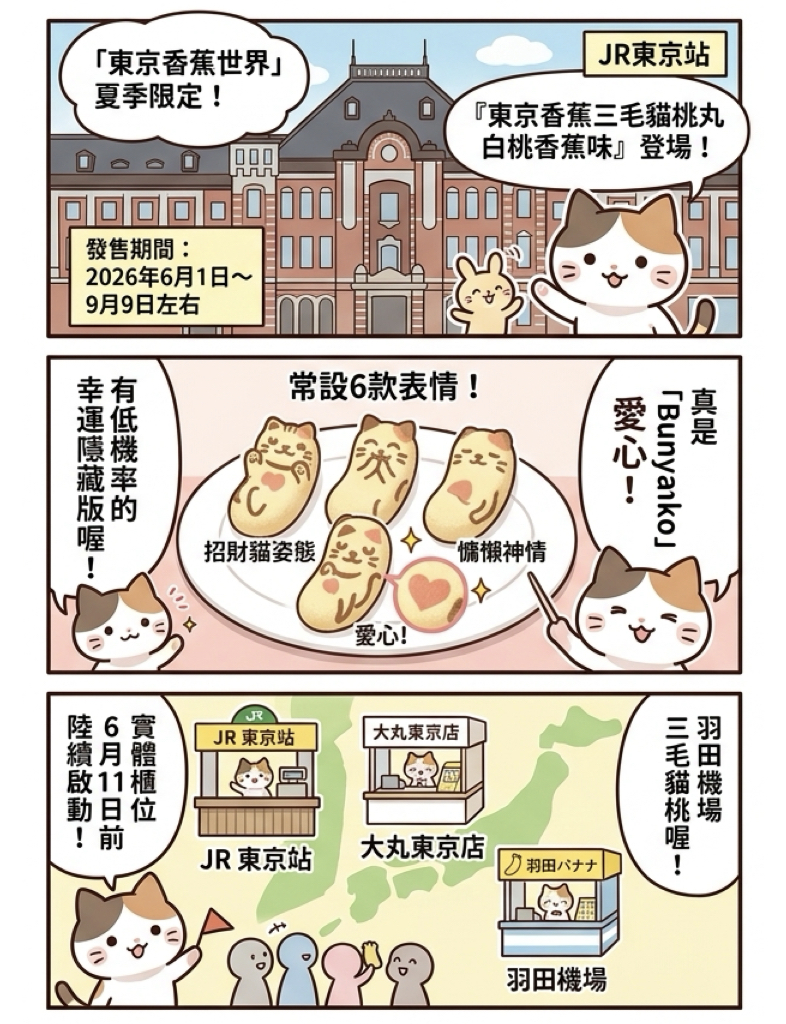 東京香蕉夏限定白桃風味六月登場!三毛貓桃丸六款圖樣亮相 5 %E6%9D%B1%E4%BA%AC%E9%A6%99%E8%95%89%E5%A4%8F%E9%99%90%E5%AE%9A%E7%99%BD%E6%A1%83%E9%A2%A8%E5%91%B3%E5%85%AD%E6%9C%88%E7%99%BB%E5%A0%B4001