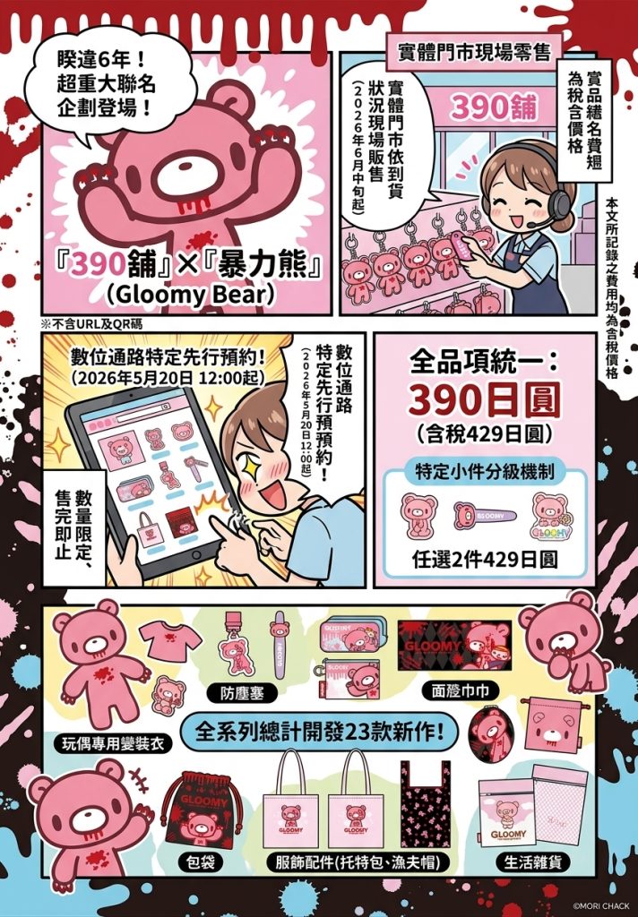 暴力熊×390舖聯名登場!全品項429日圓於六月中旬發售 4 %E6%9A%B4%E5%8A%9B%E7%86%8A390%E8%88%96%E8%81%AF%E5%90%8D%E7%99%BB%E5%A0%B4 2 0 712x1024 1