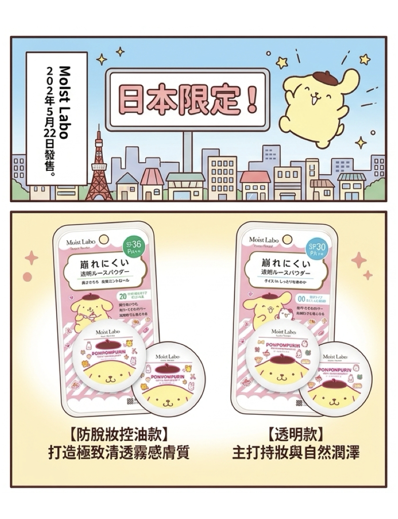 布丁狗30週年限定!日本Moist Labo聯名蜜粉雙款限量上市 5 %E5%B8%83%E4%B8%81%E7%8B%9730%E9%80%B1%E5%B9%B4jpg001