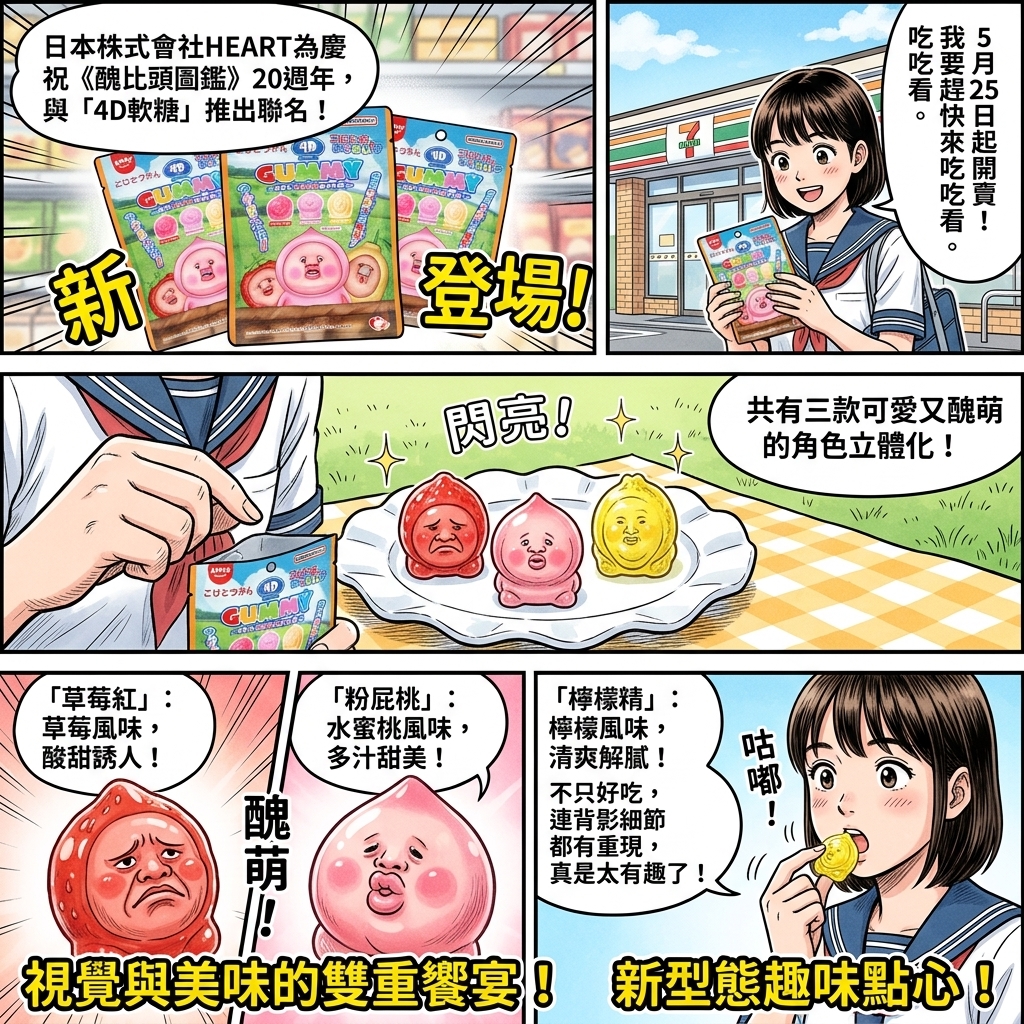 醜比頭20週年!攜手4D軟糖將於5月25日起推出立體造型食玩 8 %E9%86%9C%E6%AF%94%E9%A0%AD%E5%9C%96%E9%91%91%E6%94%9C%E6%89%8B4D%E8%BB%9F%E7%B3%96%E6%8E%A8%E5%87%BA%E7%AB%8B%E9%AB%94%E9%80%A0%E5%9E%8B%E9%A3%9F%E7%8E%A9 1 0